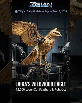 How LAIKA Created the Giant Golden Eagle in Wildwood | Stop-Motion VFX Breakdown #cgi #animation