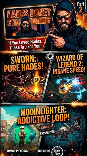 HADES DONE? Play These 3 Switch Games Next! (Part 2) ⚓️