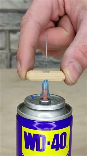 How to easily make a valve for an aerosol can? #shorts