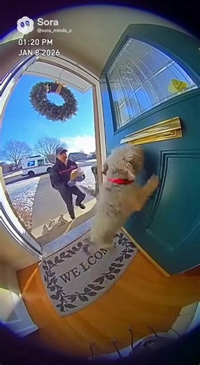 What Happened To Dog 🐶😂🤣 #fyp #dog #postman #letters #soraai | dog