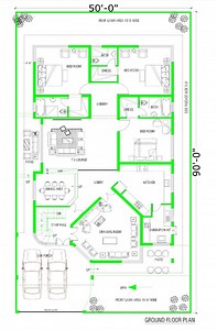 50x90 Pakistan house plan