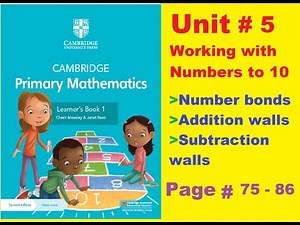 Cambridge Primary Mathematics Grade 1 |Addition walls and Subtraction walls| Part whole diagram