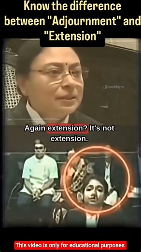 Difference Between Adjournment and Extension | High Court Explained#indianlaw #law #legal