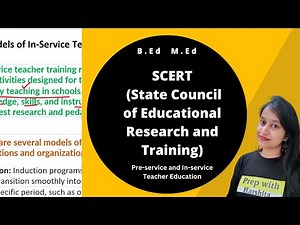 SCERT (State Council Of Educational Research And Training)