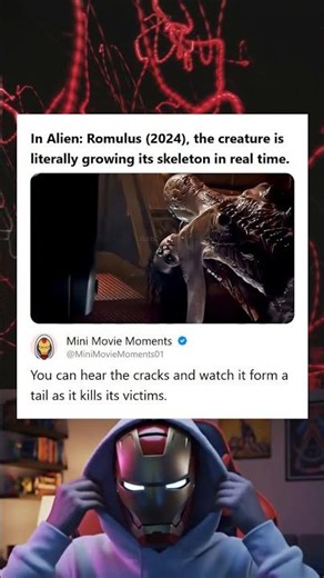 Alien Romulus 2024 Creature Is Growing Its Skeleton In Real Time and Forming a Tail