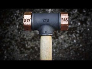 Ingenious way to make a copper hammer