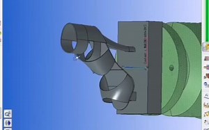 这支鞋之前看到有用UG,powermill,hypermill以及mastercam编过程序，今天我用WorkNC编，没有真机，只好用Vericut仿真模拟一下