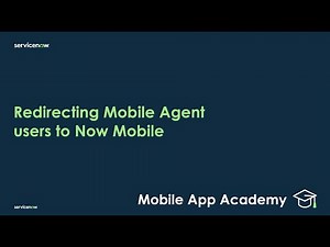 Redirecting Mobile Agent users to Now Mobile
