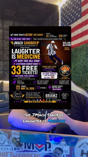 33 FREE tickets available for Veterans. How are you really doing?