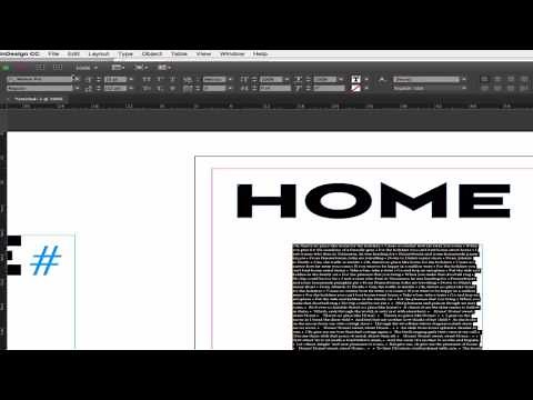 Filling text with text in InDesign