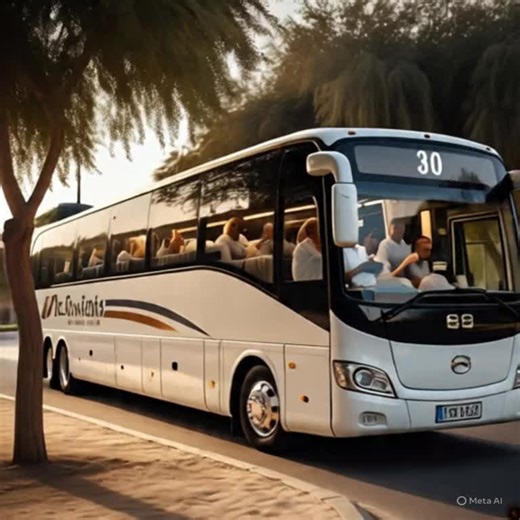 Luxury bus rental in dubai for tourists pick and drop from airport book now luxury_30_seater_white_tours_bus_rental (2) #booknow #booknow❤️❤️ @melody Passengers Transport