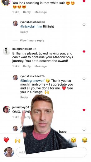 I’ve received the endorsement of Dr. Wolf himself. Vote Ryan St. Michael. #legrandwolf #gaymovies #gay