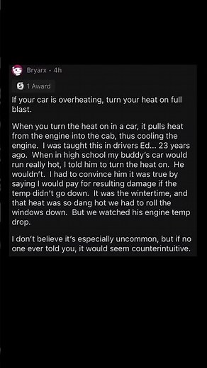 car overheating fix simple driving tip | Subscribe for more #motivation 😊👍