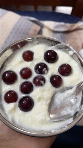 Grape yogurt 😍 best combo