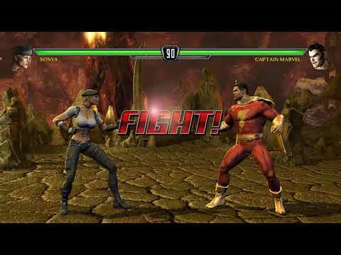 MK vs DC battles Sonya vs Captain Marvel