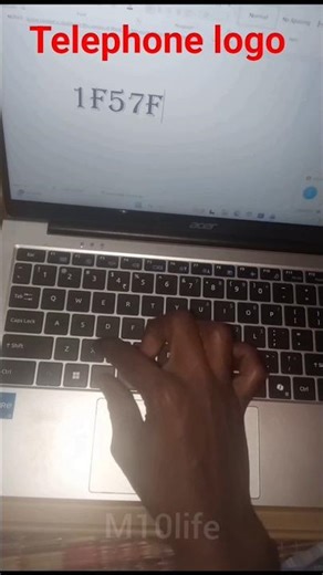 telephone logo create with Ms word #computer #tech #shorts