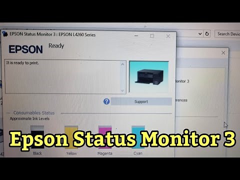 How to check epson status moniter 3