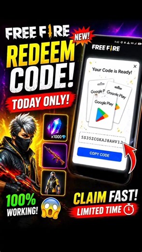 “Today Only Redeem Code 😱 Free Diamonds Loot!”#shorts #freefire
