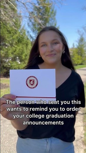 Share your achievement with official college graduation announcements!🎓