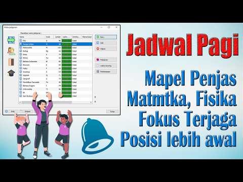 Cara Setting Mapel di Jam Pagi di aSc Timetable Matematika, Fisika, Penjas