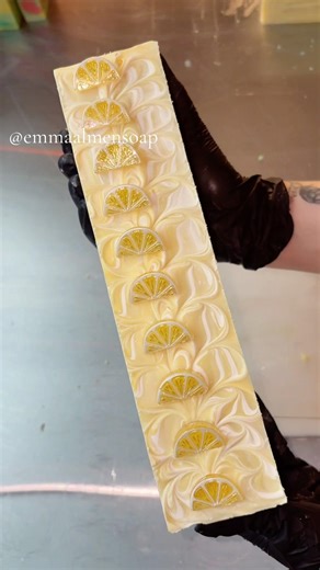 Freshly Squeezed Lemon Stand: Farmers Market Fruit Collection 2 #soapcutting #soap #handmadesoap