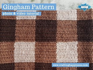 Gingham Crochet Pattern | Crafting Happiness
