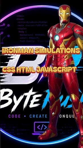 I Built Iron Man Using HTML, CSS & JavaScript ⚡ (Crazy UI Effect!)