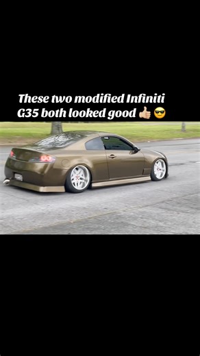 These two modified Infiniti G35 looks really good 👍🏼 at a car show #shorts