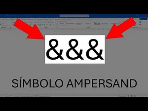 How to add the ampersand symbol (&)