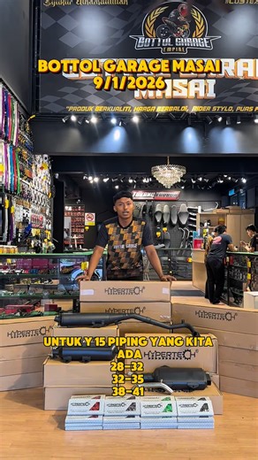 BOTTOL GARAGE MASAI SDN. BHD. on Instagram: "SYUKUR ALLHAMDULILLAH STOCK EXHAUST ORIGINAL DARIPADA HYPERTECH DAH MENDARAT . KITA DAH RESTOCK PELBAGAI SAIZ UNTUK MODEL MOTOR Y15, LC, RS, RSX, NVX/NMAX, & XMAX. JADI UNTUK KORANG YANG MANA NAK DAPATKAN STOCK EXHAUST ORIGINAL DARIPADA HYPERTECH KORANG BOLEH DAPATKAN DI BOTTOL GARAGE MASAI. “Lu_STEADY_LuMARI” FOLLOW & CONTACT CAWANGAN JOHOR👇🏻 - @bottol_garage_masai ☎️ : +60175502694 @bottolgarage_jb ☎️ : +60122124950 - LOKASI CAWANGAN JOHOR ‘WAZE’ 
