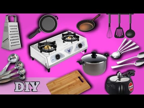 “DIY Mini Kitchen Set | Easy & Cheap Kitchen Hacks (₹0 Craft)”