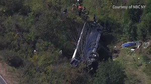 Charter bus carrying students crashes on New York highway