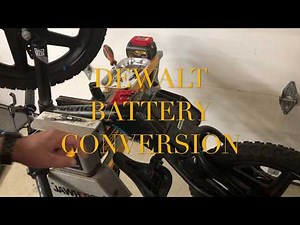 STACYC DEWALT 20v BATTERY CONVERSION WITH WIRING
