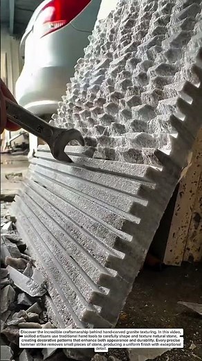 Amazing Hand-Carved Granite Texture Process | Skilled Stone Craftsmanship