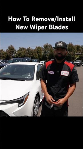 How To Remove/Install New Wiper Blades #toyota #wiperblades #howto