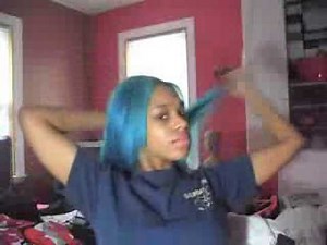 Coloring my hair "Misty Maven" Blue