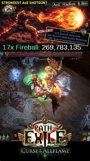 Meme-ish【Fireball Bazooka】with 115% gem quality! ⚡GIGA AoE + DPS | Strongest shotgun build in 3.29