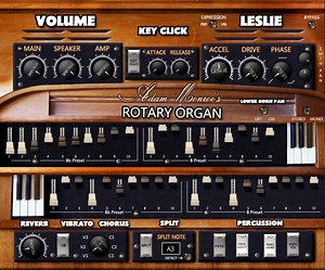 Adam Monroe Music updates Adam Monroe's Rotary Organ to v2.5