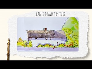 How to ink and wash a house for beginners