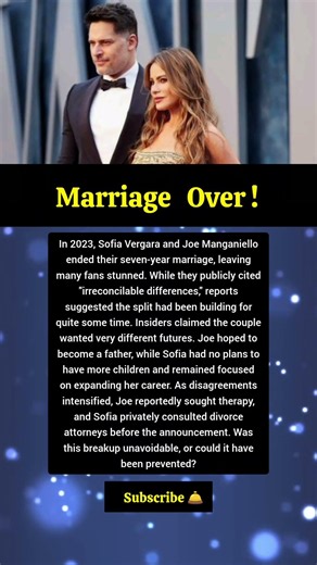 Sofia Vergara's Divorce: The Truth Behind the Split. #sofia