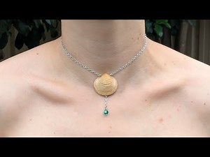 Drilled Shell Wire Wrapped Necklace Tutorial