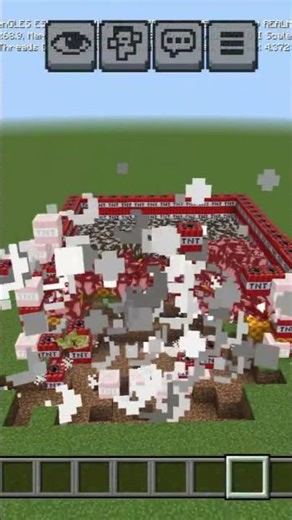 Minecraft TNT cow Explosion Survive ? 🐴💥 #minecraft