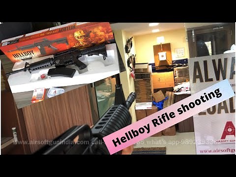 HellBoy M4 .177 CO2 BB Tactical Air Rifle shooting test | Airsoft gun india