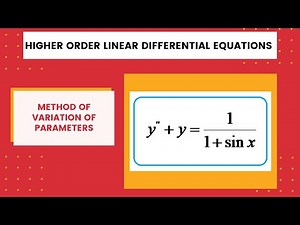 (D^2+1)y=1/(1+sinx),Problems on Method of Variation of Parameters