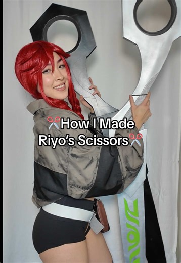 How I made Riyo Reaper’s scissors! #riyoreaper #gachiakutanime #riyoreapercosplay #cosplaytutorial #animecosplay