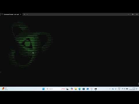 Command Prompt Curl Ascii.Live/knot