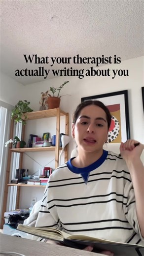 Why is my therapist writing things down during our session?! Let’s discuss why therapists take notes with an example at the end — Content shared here is for educational and entertainment purposes only. It is not a substitute for therapy and should not be taken as professional advice. This video will not apply to everyone. — El contenido compartido aquí es solo con fines educativos y de entretenimiento. No es un sustituto de la terapia y no debe tomarse como asesoramiento profesional. . . . #ther