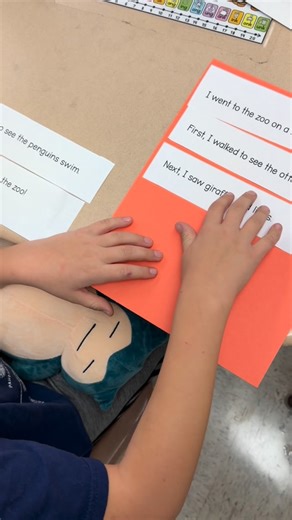 Stephanie - First Grade Teacher on Instagram: "Before we write a paragraph we look at what makes a paragraph! A great activity is giving them a cut up paragraph for them to put back together This teaches them paragraph structure and is a great way to talk about the difference between a topic and closing sentence! #teacher #teachersfollowteachers #teachers #teachersofinstagram #teachersofig #teachersofinsta #teacherspayteachers #teacherlife #teachertribe #firstgrade #firstgradeteacher #firstgrade