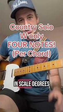 Country Guitar solo w only four notes