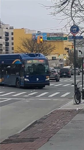 MTA New York City Bus 2017 New Flyer XN40 CNG #801 working the B43, bound for Prospect Park.